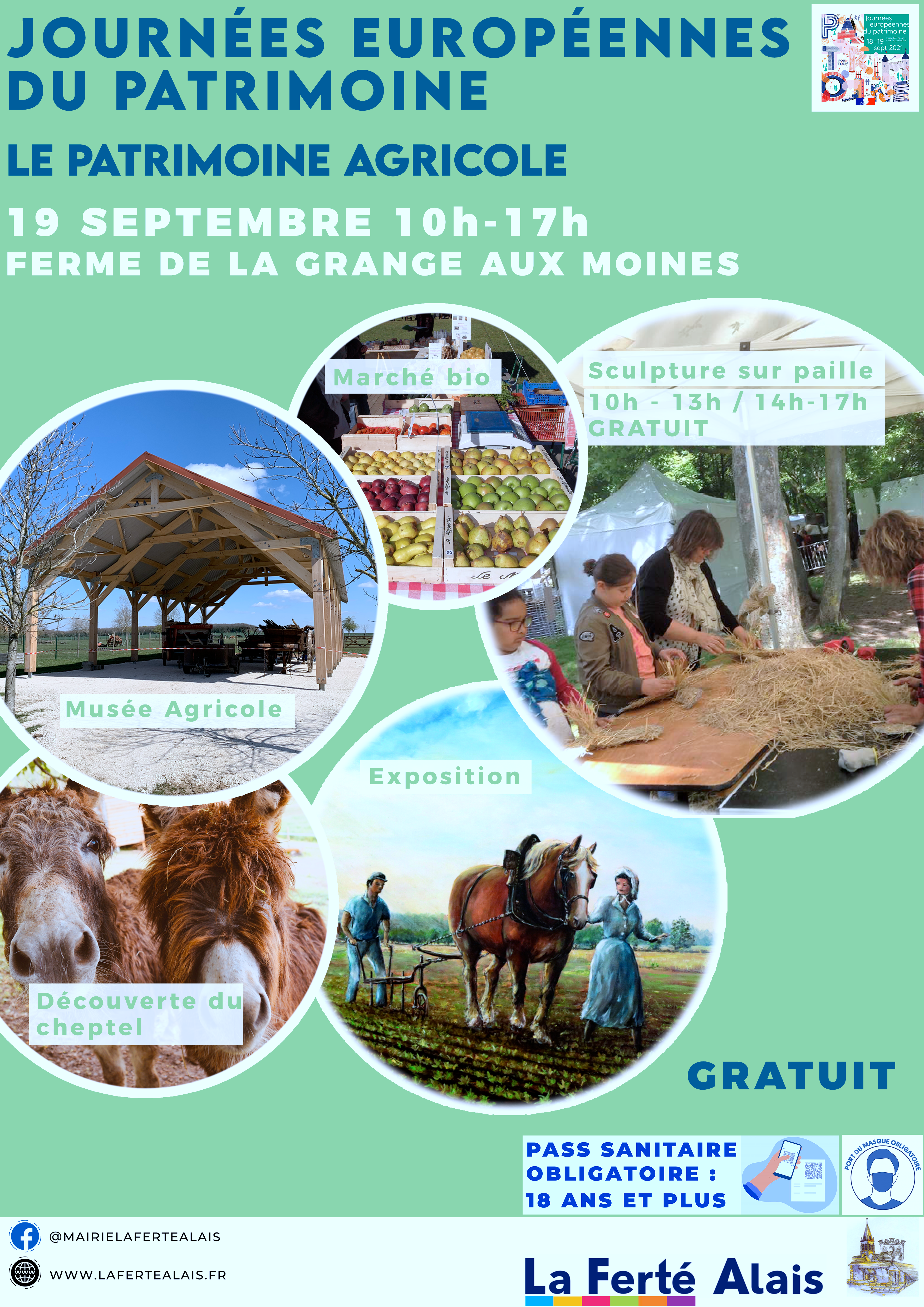 Journées du Patrimoine : La Ferté-Alais - Affiche 20 Journ C 3 A 9 E 20 Du 20 Patrimoine 202021 20 V 1